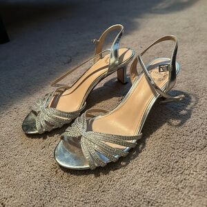 Wide mary Jane style heels